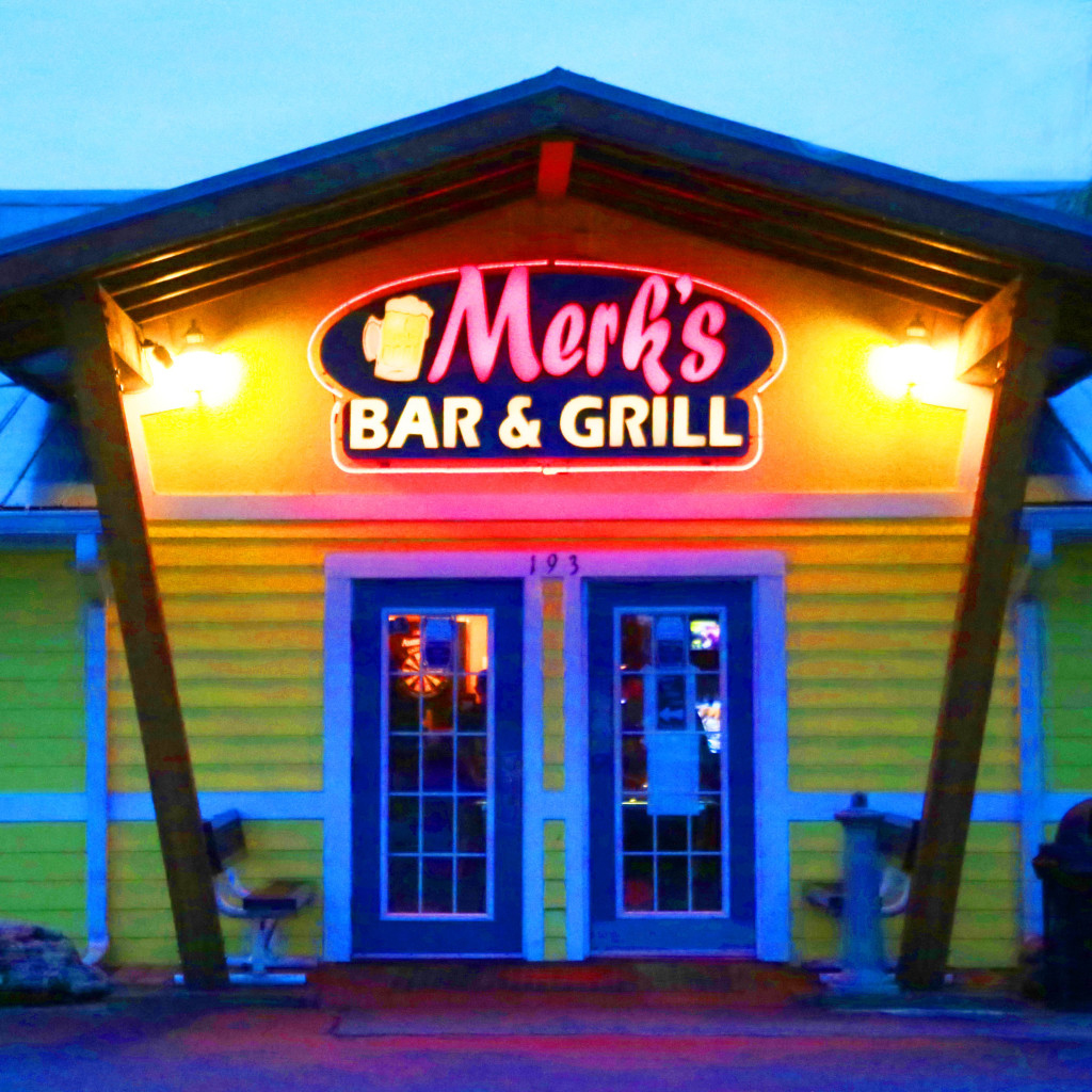 Outside Merk’s Bar & Grill